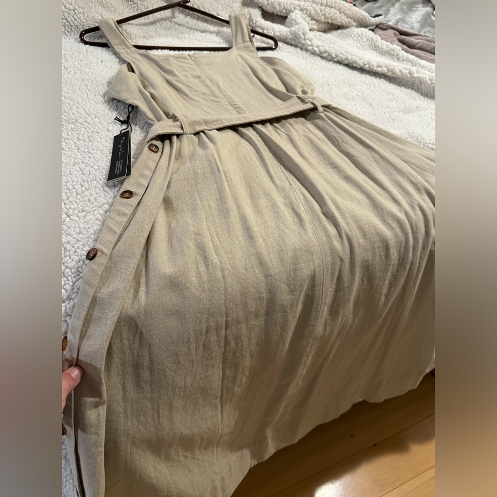 NICOLE MILLER long dress with buttons. COMFORTABLE! Never worn. New with tags